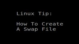 Linux Tip  How To Create A Swap File