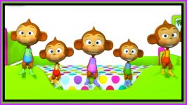 کودکان کارتون آهنگها  پنج میمون کوچک  کودکان نوجوان