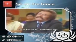 ویدیوکارد اصطلاح sit on the fence