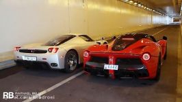 صدای اگزوز فراری لافراری انزو درون تونل Ferrari Enzo