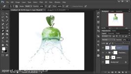 آموزش فتوشاپ  افکت پراکندگی آب