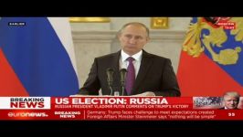   واکنش ولادیمیر پوتین به پیروزی دونالد ترامپ در انتخابات ریاست جمهوری آمریک