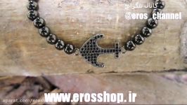www.erosshop.ir دستبند لنگر نگین دار سواروسکی