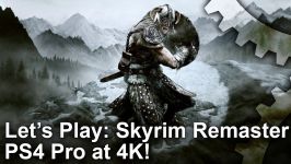 گیم پلی جدید بازی skyrim در ps4 pro