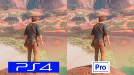 مقایسه آنچارتد 4 در ps4 ps4 pro