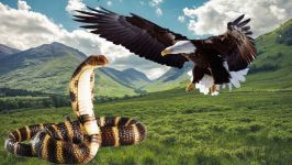 Eagle vs Snake Real Fight Eagle Attack Snakes  Amazing Animal 2016