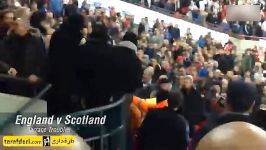تنش درگیری هواداران اسکاتلند در دیدار انگلیس