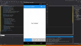 Xamarin Android Tutorial 47 Material Design Customizing Toolbar