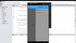 Xamarin Android Tutorial  50  Right Navigation Drawer