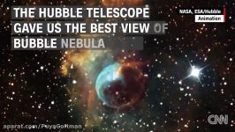 مین تاژ زیبا تلسکوپ هابل سحابی ابری BUBBLE NEBULA