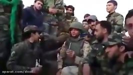 رابطه گرم صمیمی سرباز روسی نیروهای حزب الله