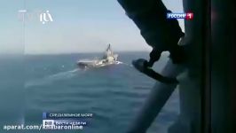 مانور جنگنده های روسی ناو هواپیمابر در سواحل سوریه