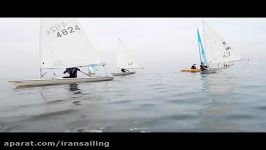 فیلمی تمرین تیم ملی قایقرانی بادبانی در بندرانزلی
