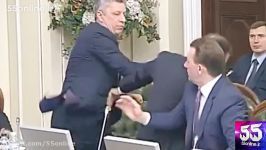 درگیری فیزیکی میان نمایندگان پارلمان اوکراین