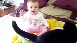 Adorable Cats and Babies Cuddling  Babies Love Cats Compilation