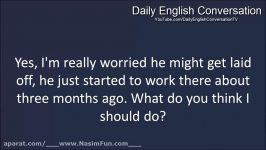 English Conversation For Beginners  Lesson 82  Worried about dad