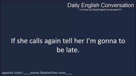 English Conversation For Beginners  Lesson 86  Missed call