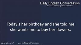 English Conversation For Beginners  Lesson 45  Ordering flowers