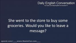 English Conversation For Beginners  Lesson 46  Leaving a message