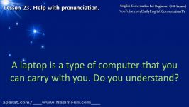 English Conversation For Beginners  Lesson 23  Help with pronunciation