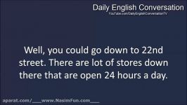 English Conversation For Beginners  Lesson 37  Finding a convenience store