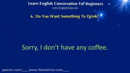 English Conversation For Beginners  Lesson 6  Do you want something to drink