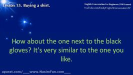 English Conversation For Beginners  Lesson 15  Buying a shirt