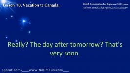 English Conversation For Beginners  Lesson 18  Vacation to Canada