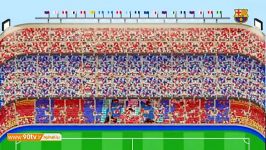 طرح موزاییک هواداران بارسلونا برای ال کلاسیکو 13 اذر