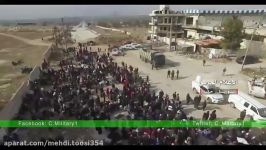 خروج مردم فراری شرق حلب انتقال آنها توسط دولت سوریه