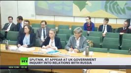 RT Sputnik news agency appear at UK govt inquiry into relations with Russia