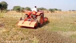 Kubota L4508 on rotavator by trs tractors