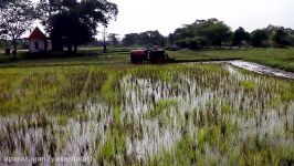 kubota l4508 with rotavetor in wet lands at ankole camp nizamabad dist