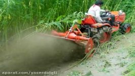 kubota b2420chota tractor 24 hp...in wet paddy field