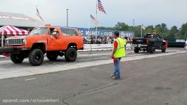 Old Ramcharger Vs Dodge Pickup  Tug Of War