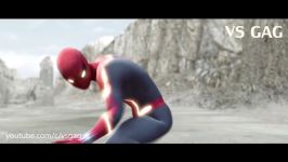 مبارزه Civil War 2  SpiderMan VS Captain America