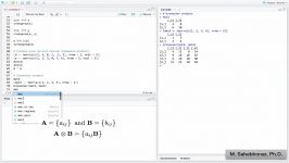 آموزش نرم افزار R  جبر ماتریس Matrix Algebra  بخش دوم