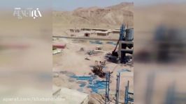 سقوط جرثقیل بر سر کارگران در اندیمشک خوزستان