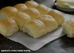 طرز تهیه نون گرد باگت خیلی نرم پوک در منزل ازدست ندی