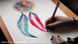 Drawing a Dreamcatcher with Chalk