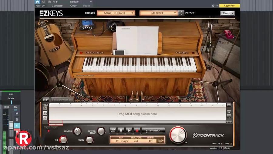 وی اس تی پیانو Toontrack EZkeys Small Upright v1.0.0