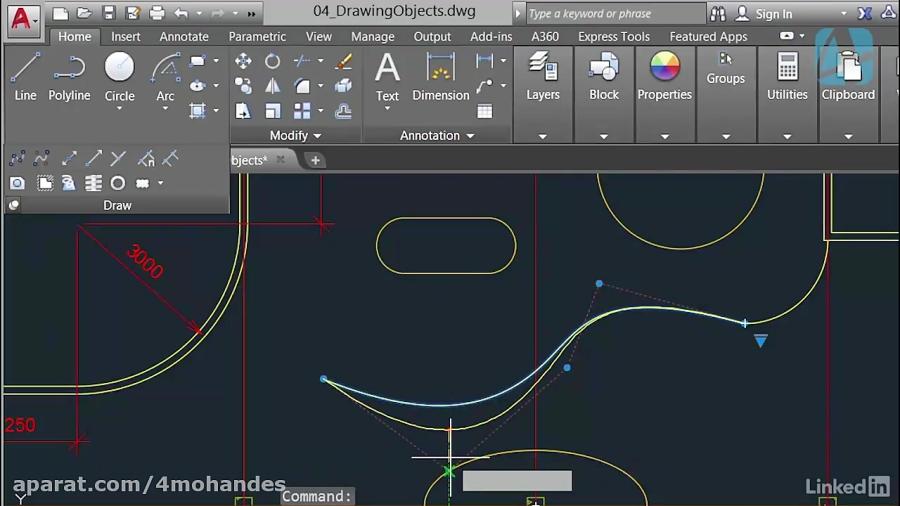 آموزش نرم افزار AutoCAD 2017 فصل اول 4MOHANDES.com