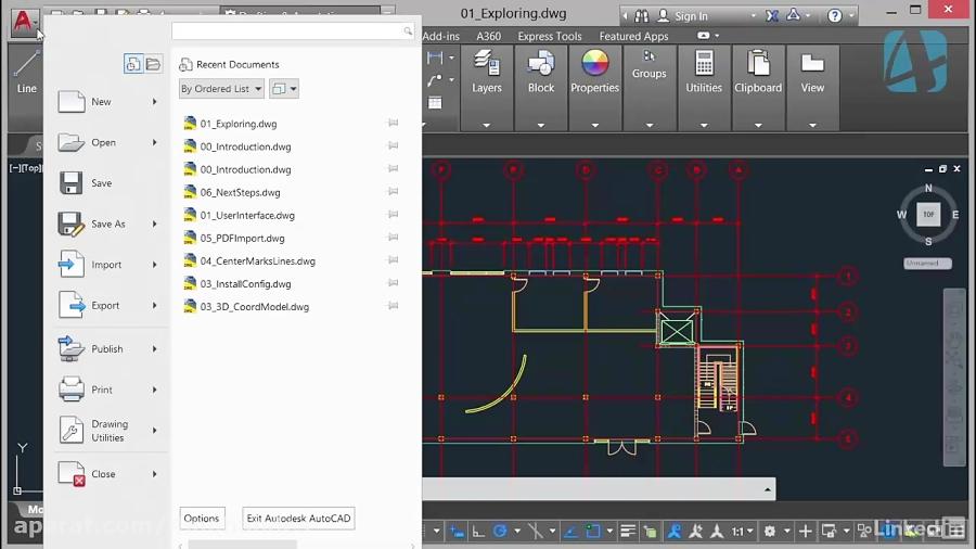 آموزش نرم افزار AutoCAD 2017 فصل دوم 4MOHANDES.com