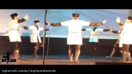 رقص ترکی لزگی گروه آیلان در مسابقات آیینی روسیه