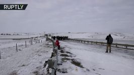 RAW Military veterans arrive to support Dakota Access Pipeline protests