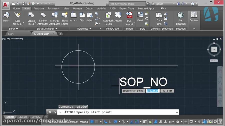 آموزش نرم افزار AutoCAD 2017فصل سیزدهم 4MOHANDES.com