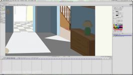 How to dim a room and add room lighting to a scene in Anime Studio  MOHO Pro