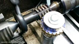 Hobbing Brass Worm Gear With DIY Gear Hob