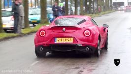 Supercars Accelerating In The Rain  SLR McLaren Huracan DBS