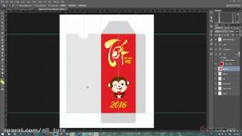 Thủ thuật Photoshop Thiết kế bao lì xì  design lucky money envelope